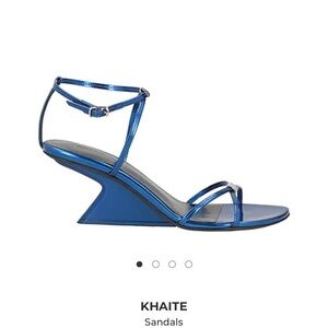 Khaite blue Seneca sandals